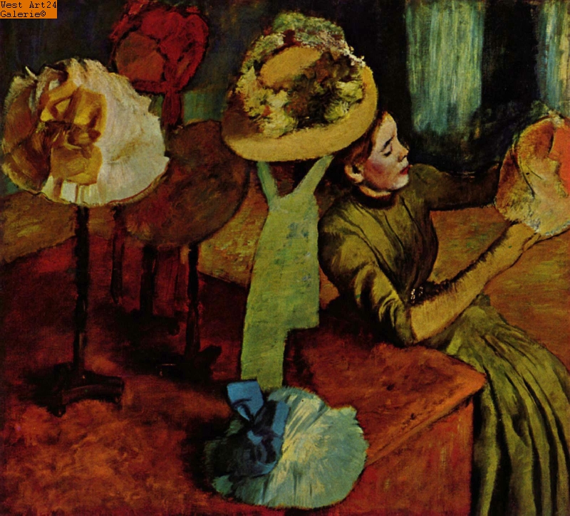 Das Modewarengeschäft nach Degas Gemäldeimitation